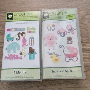 Cricut SUGAR AND SPICE lite AND 9 Months _ Retired/Hard to Find _ Scrapbooking
